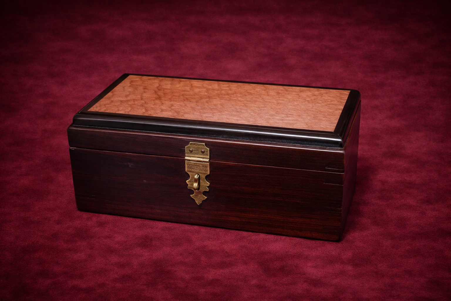 Luxury Cocobolo & Ebony Handcrafted Box